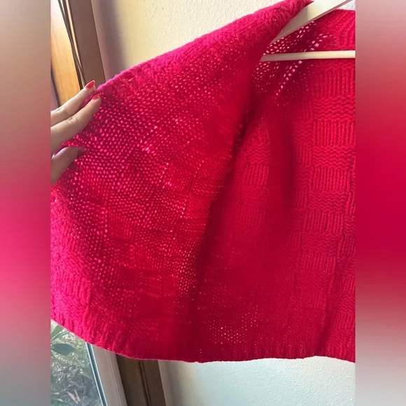 VTG Pink Knit 100% Wool Dayton’s Cardigan (Size:M) - Picture 6 of 13